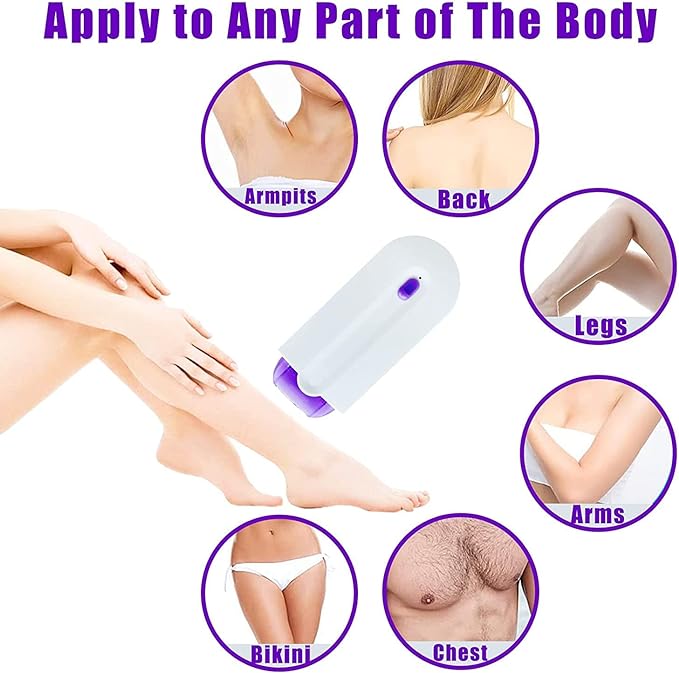 Induction Lady Epilator Laser Painless Hair Removal Device